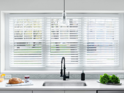 Faux Wood Blinds for Kitchen