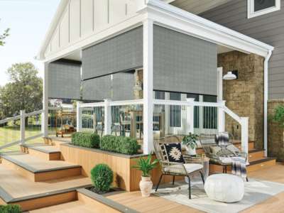 Outdoor Roller Shades for Porch