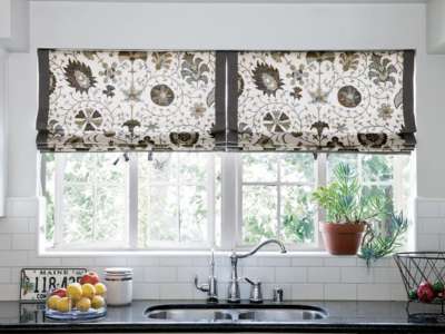Decorative Roman Shades for Kitchen