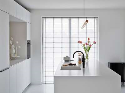 Sheer Roman Shades for Kitchen