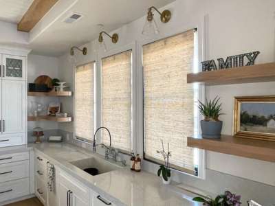Woven Wood Shades for Kitchen